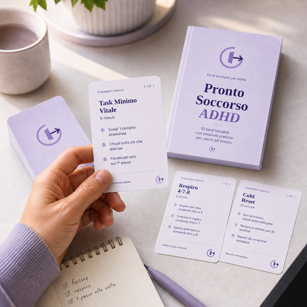 Pronto Soccorso ADHD — 10 Card Tascabili