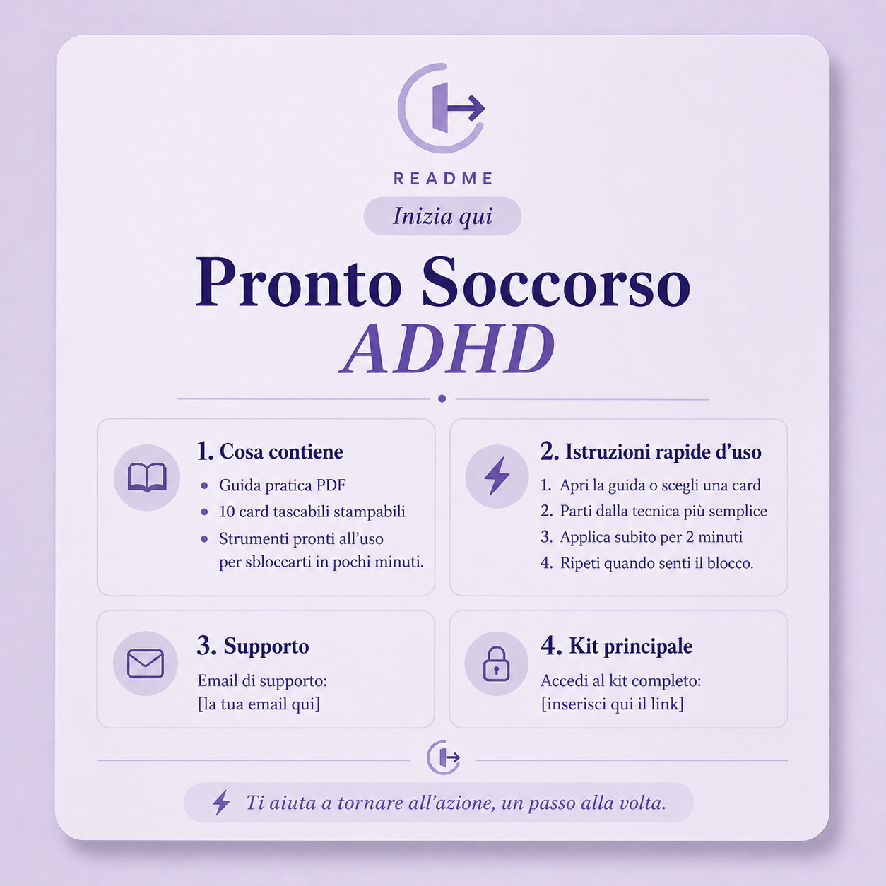 Pronto Soccorso ADHD — 10 Card Tascabili