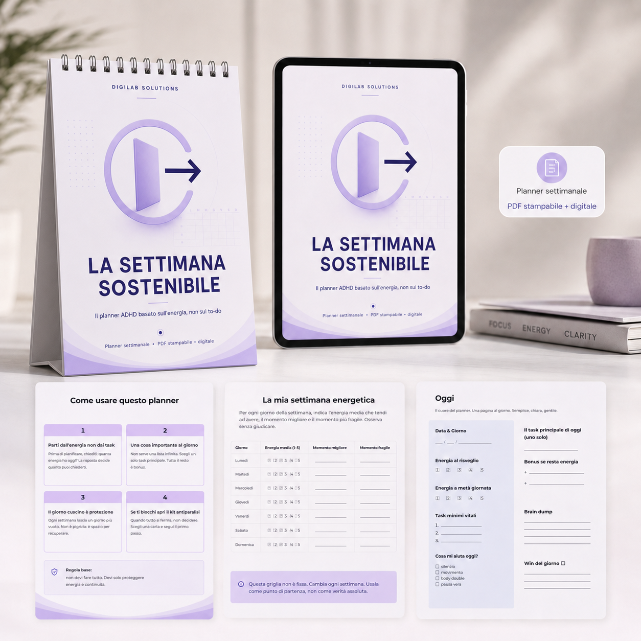 La Settimana Sostenibile — Planner ADHD
