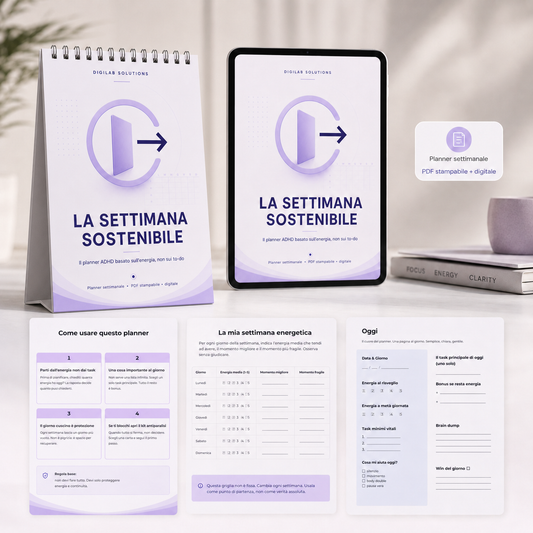 La Settimana Sostenibile — Planner ADHD